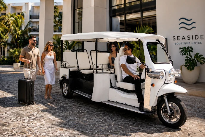 Luxury Resort Guest Transportation eTuk L5 limo